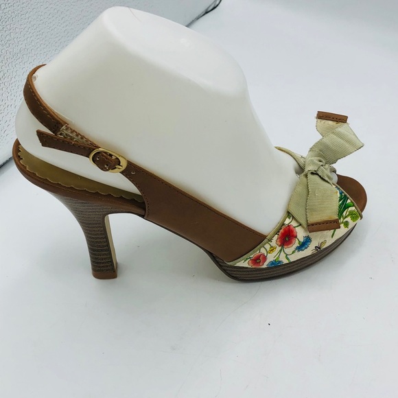 NEW MADDEN  GIRL GORGEOUS & UNIQUE PAINTED LEATHER HEELS NEVER WORN - Picture 3 of 16